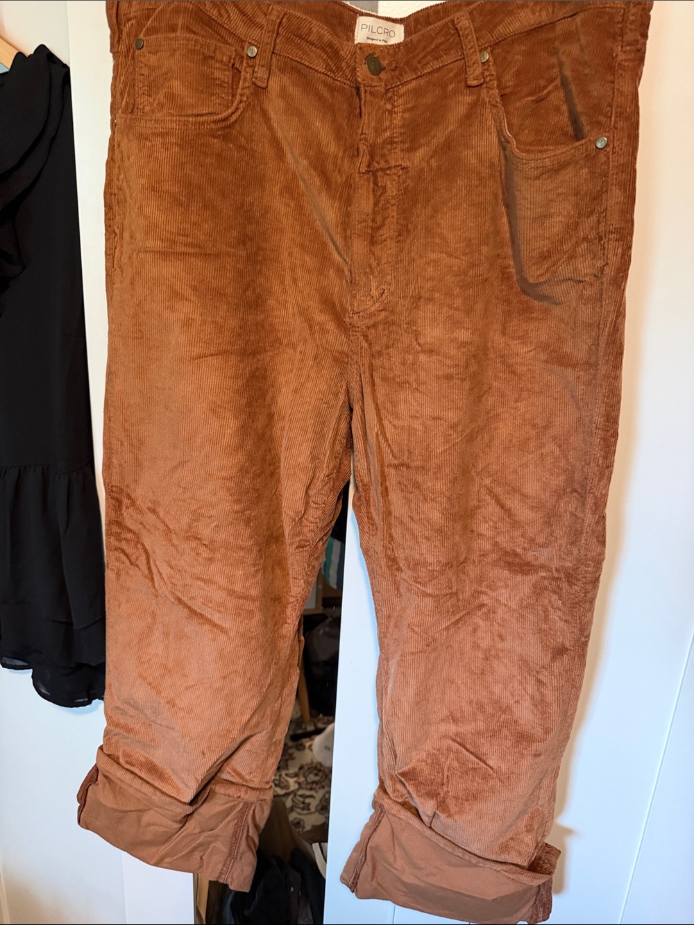 NWOT Pilcro Corduroy Pants in Rust Brown